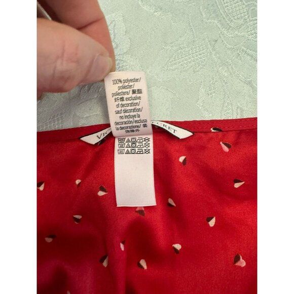 Victoria’s Secret‎ Size Small Red Romper Hearts Sexy Pajamas - Picture 6 of 10